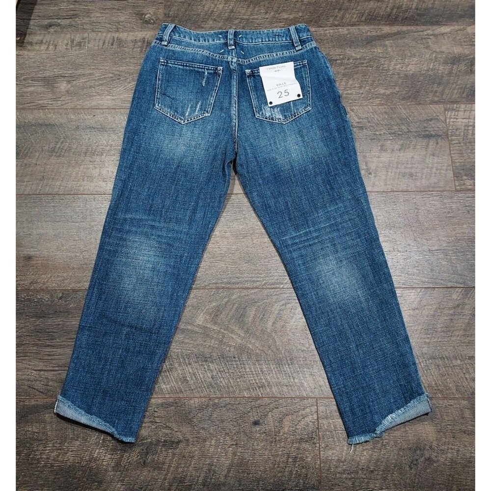 Jeans Habitual Capri Distressed Boyfriend Size 25 Beachcore Summertime 100Cotton - Picture 2 of 13